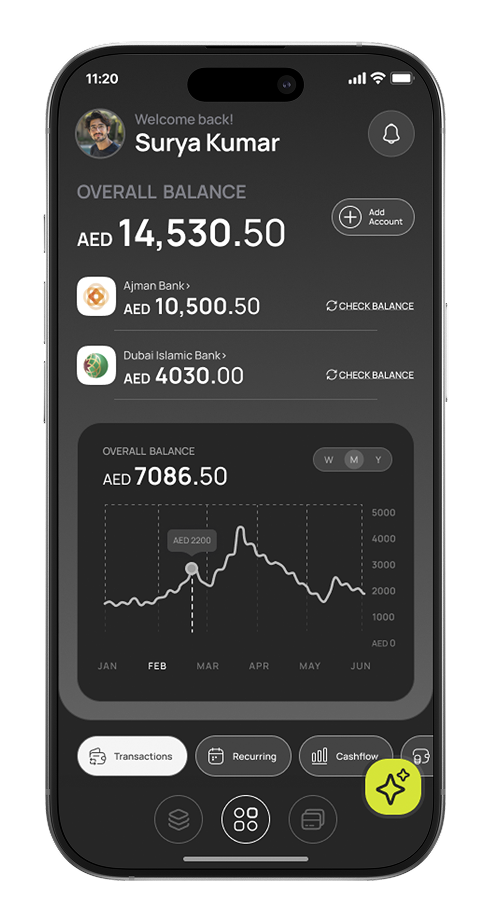 Spend smarter screen